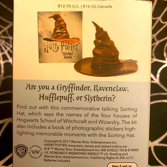 Harry Potter Talking Sorting Hat & Sticker Book - Picture 2 of 2